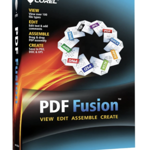 Corel PDF Fusion software box – digital download